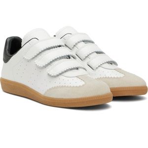 ISABEL MARANT
Beth Perforated Leather Grip-Strap Sneakers